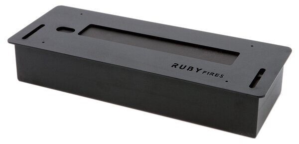 Bruciatore a Bioetanolo per Camini 1L 42,9x15,7 cm Ruby Fires Ceramic Burner 4114LB Nero