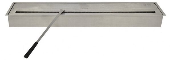 Bruciatore a Bioetanolo per Camini 100x18,7x9,5 cm 8L in Acciaio Inox