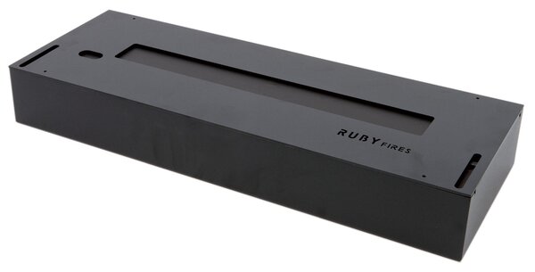 Bruciatore a Bioetanolo per Camini 2L 57,6x20 cm Ruby Fires Ceramic Burner 5820B Nero