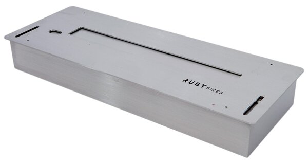 Bruciatore a Bioetanolo per Camini 2L 59,8x22,2 cm Ruby Fires Ceramic Burner 5820LB Acciaio