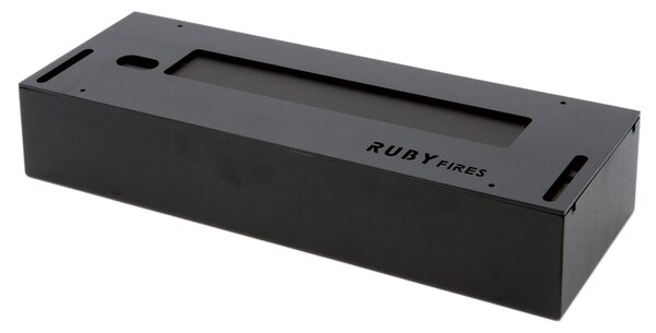 Bruciatore a Bioetanolo per Camini 1L 40,9x13,7 cm Ruby Fires Ceramic Burner 4114B Nero