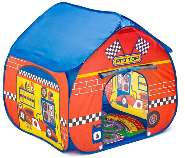 Tenda Casetta per Bambini Autoaprente Fun 2 Give Pitstop Rossa