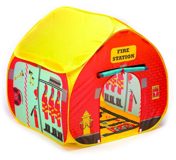 Tenda Casetta per Bambini Autoaprente Fun 2 Give Caserma dei Pompieri