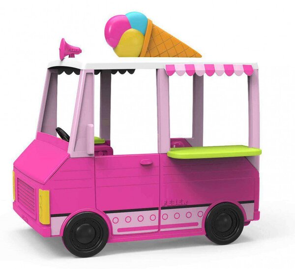 Casetta Gioco per Bambini Food Truck 130x108xh 134,5 h cm in Plastica Multicolor