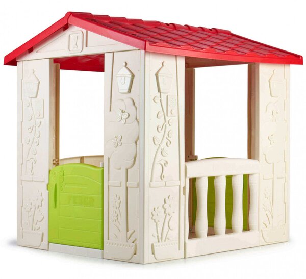 Casetta Gioco per Bambini Happy 80x94x100 h cm in Plastica Multicolor