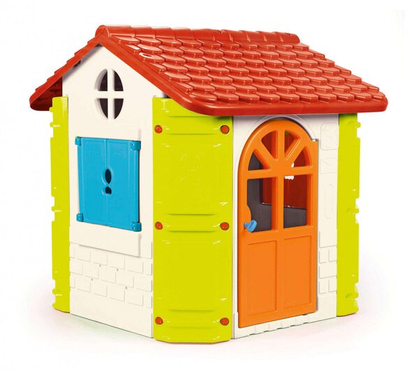 Casetta Gioco per Bambini 131x110x121 h cm in Plastica Multicolor