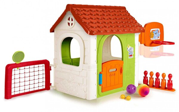 Casetta Gioco per Bambini Multi Activity 6x1 142x85x124 h cm in Plastica Multicolor