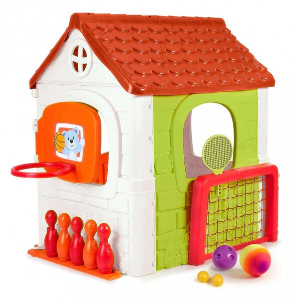Casetta Gioco per Bambini Multi Activity 6x1 142x85x124 h cm in Plastica Multicolor