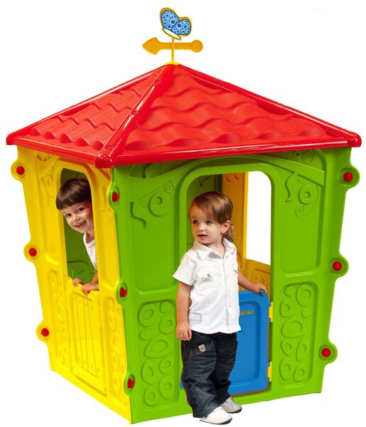 Casetta Gioco per Bambini in Resina 108x108x152cm Bauer