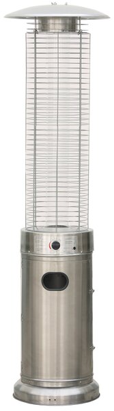 Stufa da Esterno a Cilindro Gas Gpl 12 kW Kraus Ares Silver
