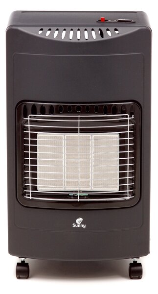 Stufa a Gas Gpl Nera da Interno Infrarossi 4200W 15Kg