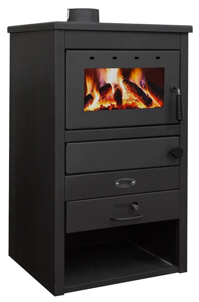 Stufa a Legna 11kW 130 m3 in Acciaio Antracite