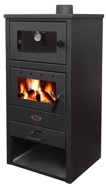 Stufa a Legna 12kW 140 m3 in Acciaio Antracite