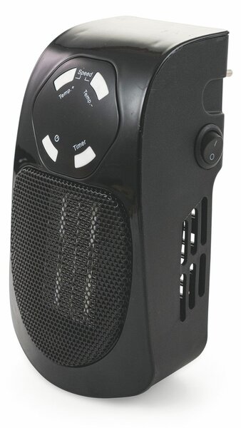 Stufa Stufetta da Parete 500W Display LCD Kooper Ghibli Nero