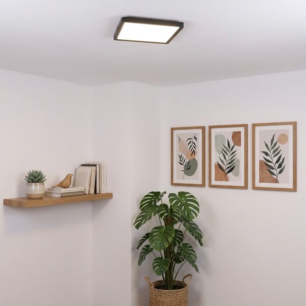 Brilagi - Plafoniera LED ESTELA SQUARE LED/24W/230V 31x31 cm nera