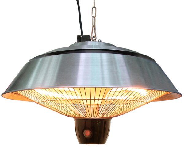 Stufa da Esterno Lampada Riscaldante Elettrica a Sospensione 1500W con Telecomando