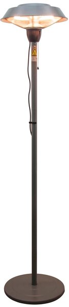 Stufa da Esterno Fungo Riscaldante Elettrico 1500W Impermeabile in Alluminio 200 cm