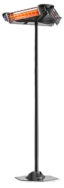 Stufa Elettrica ad Infrarossi 80x80x210 cm su Palo 3600W Moel Girasole Nera