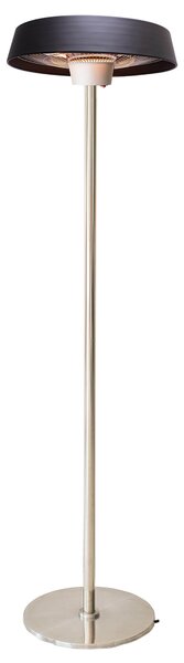 Stufa Elettrica ad Infrarossi Ø50 cm a Piantana 2000W per Esterni Nera