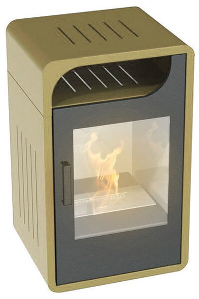 Stufa a Bioetanolo da Interno 65x40x38 cm 2,5kW Vannini Fiammetta Junior Statica Beige