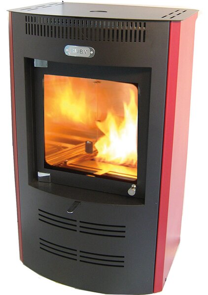 Stufa a Bioetanolo da Interno 3.2kW Ventilata Karlsen TX 325 Rosso