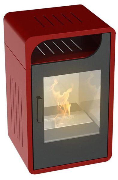 Stufa a Bioetanolo da Interno 65x40x38 cm 2,5kW Vannini Fiammetta Junior Statica Bordeaux