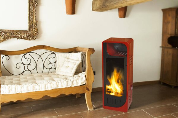 Stufa a Bioetanolo da Interno 3.5kW Vannini Fiammetta Statica Bordeaux