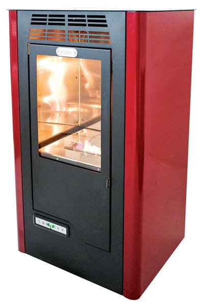Stufa a Bioetanolo da Interno 4kW Ventilata Karlsen Compact Bordeaux