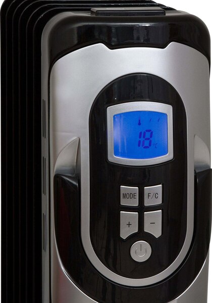Stufa Termosifone ad Olio 1500W Qlima EOR1515 LCD Nero