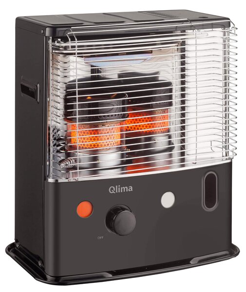 Stufa a Combustibile Liquido Portatile Qlima R4224TC Nera