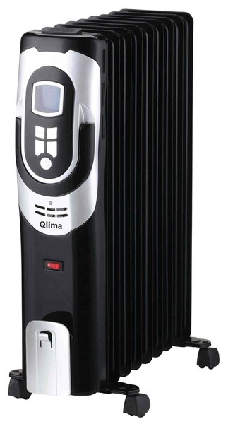 Stufa Termosifone ad Olio 1500W Qlima EOR1515 LCD Nero