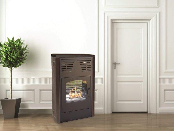 Stufa a Bioetanolo da Interno 4kW Vannini Melodia Ventilata Antracite