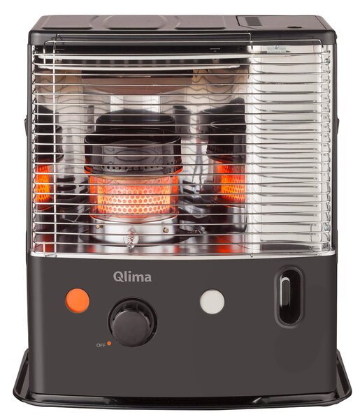Stufa a Combustibile Liquido Portatile Qlima R4224TC Nera