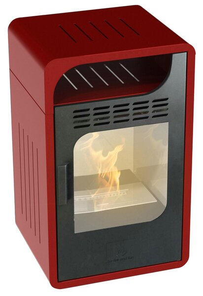 Stufa a Bioetanolo da Interno 3kW Vannini Fiammetta Junior Ventilata Bordeaux