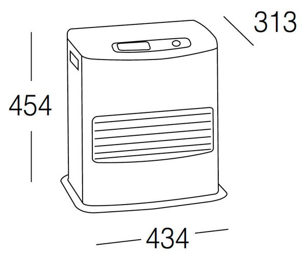 Stufa Elettrica a Combustibile Liquido Portatile 4000W Karlsen Inverter 6026 Grigia