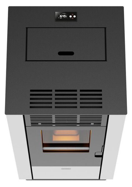 Stufa a Pellet ad Aria Ventilata 8,87kW Stella 90 Bianca