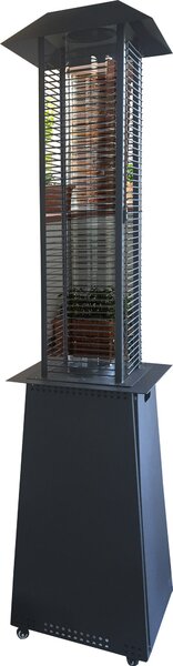 Stufa da Esterno Fungo a Pellet Pirolitico 14 kW in Acciaio Vannini Iris Grigia