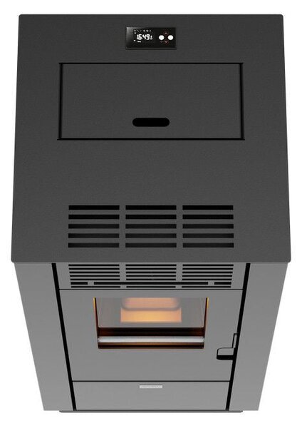 Stufa a Pellet ad Aria Ventilata 8,87kW Stella 90 Nera