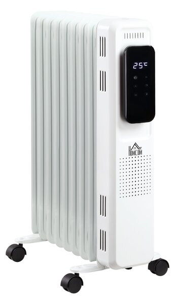 Stufa Termosifone ad Olio 42,5x24x63 cm 2180W 9 Elementi Bianca