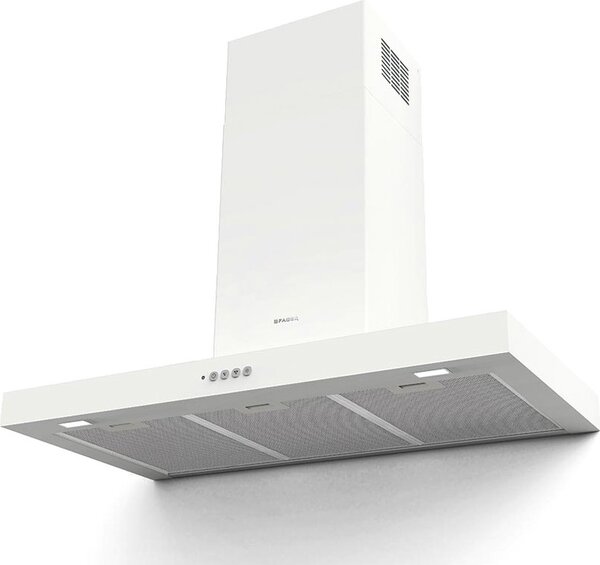 Faber Cappa Cucina Aspirante a Parete Larghezza 90 cm colore Bianco - 325.0618.740 Stilo Comfort