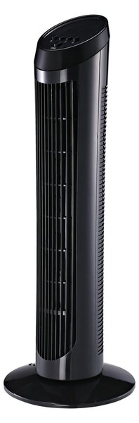 Ventilatore a Colonna Oscillante 45W 27x27x75 cm WindPlus Nero