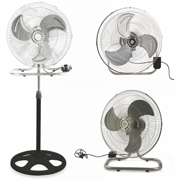 Ventilatore 3 in 1 a Piantana Parete Tavolo 45cm 3 Velocità  80W Kooper Aria