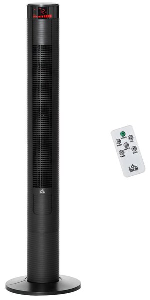 Ventilatore a Colonna 3 Velocità con Telecomando Nero