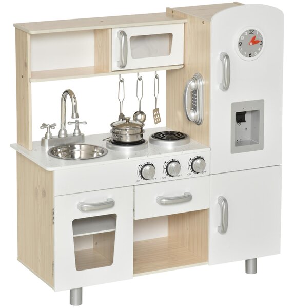 Cucina Giocattolo per Bambini 74x30x81 cm in Legno Bianca