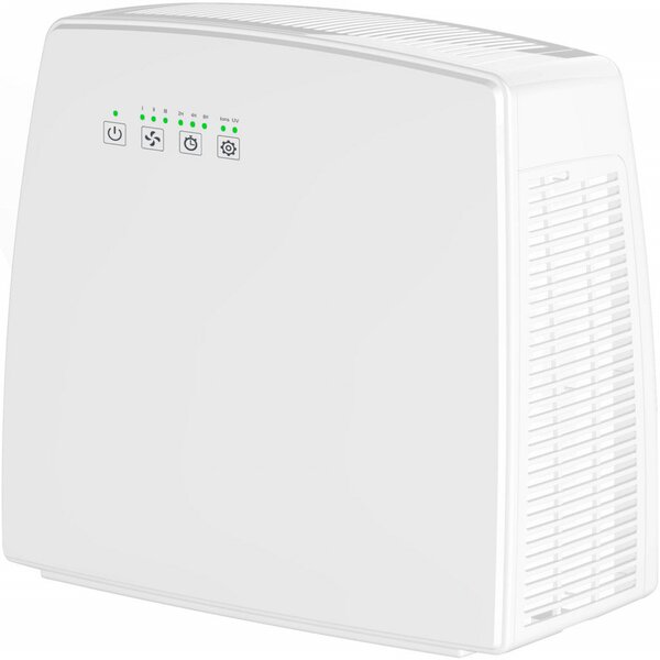 Purificatore d'Aria Ionizzatore Massimo 30m2 36W 3 Velocità Karlsen Ruby Pure 75 Bianco