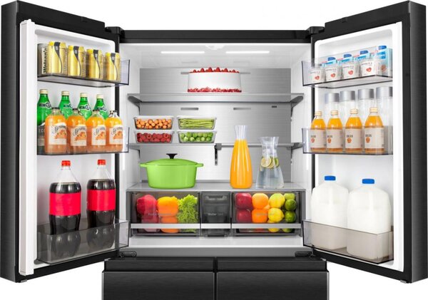 Hisense Frigorifero Americano Side by Side Capacit 640 Litri Classe energetica D Raffreddamento No Frost colore Nero - RQ5P640SYKD