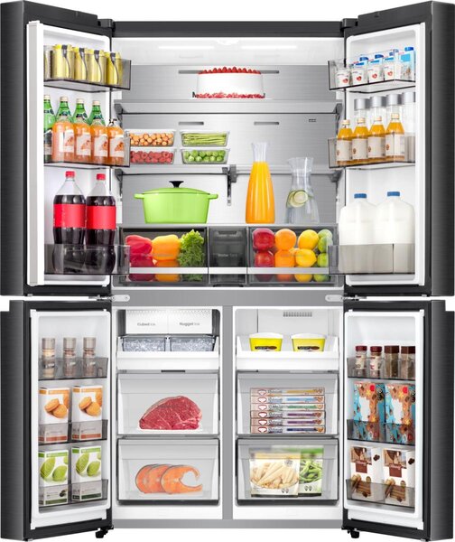 Hisense Frigorifero Americano Side by Side Capacit 640 Litri Classe energetica D Raffreddamento No Frost colore Nero - RQ5P640SYKD