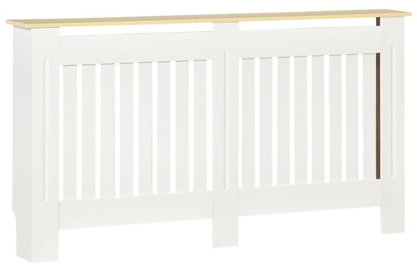 Copritermosifone 152x19x83 cm in MDF e Legno Truciolare Bianco