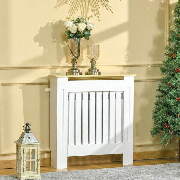 Copritermosifone 78x19x83 cm in MDF e Legno Truciolare Bianco