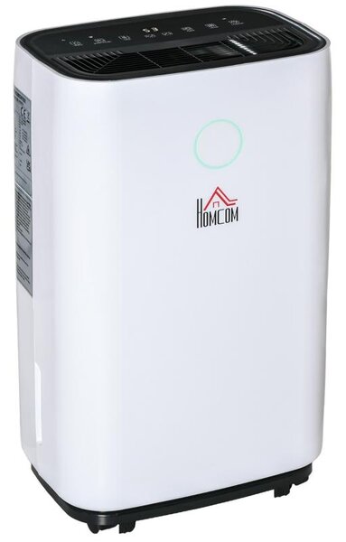 Deumidificatore d'Aria 20 Litri 395W 3 Modalità e 2 Velocità Bianco